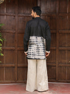 Men’s Black Cotton Printed Kurta
