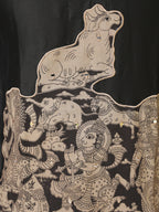 Men’s Black Cotton Printed Kurta