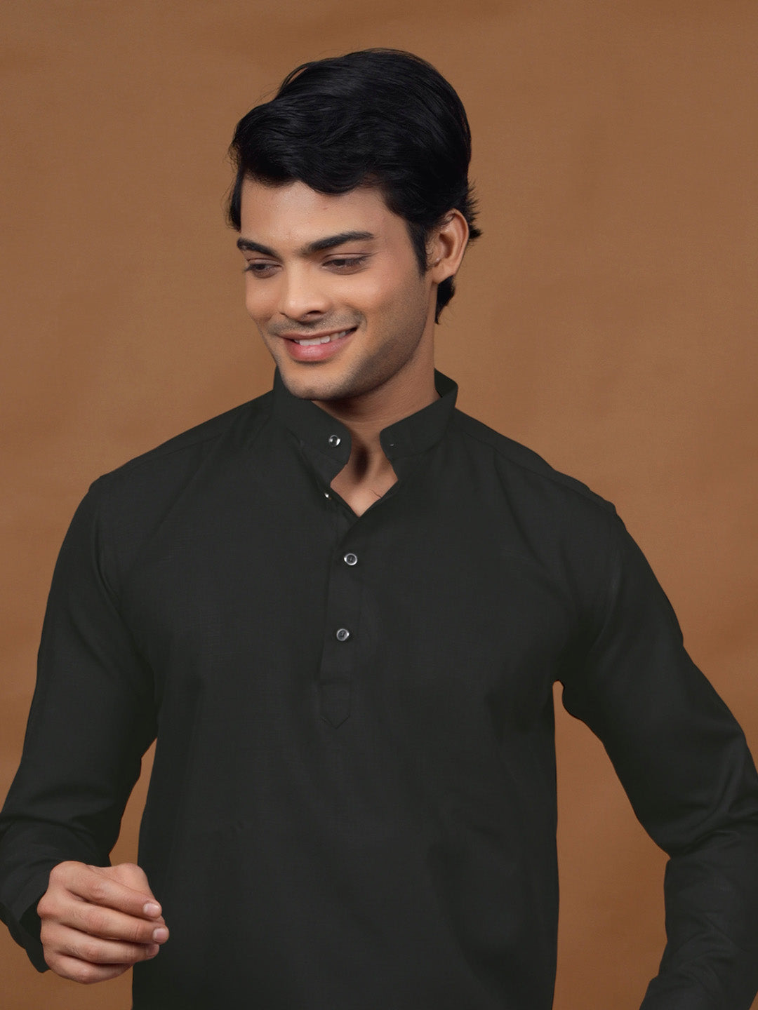 Black Short Kurta