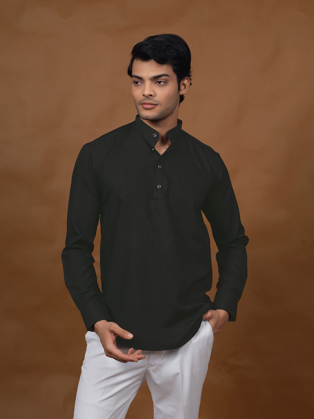 Black Short Kurta