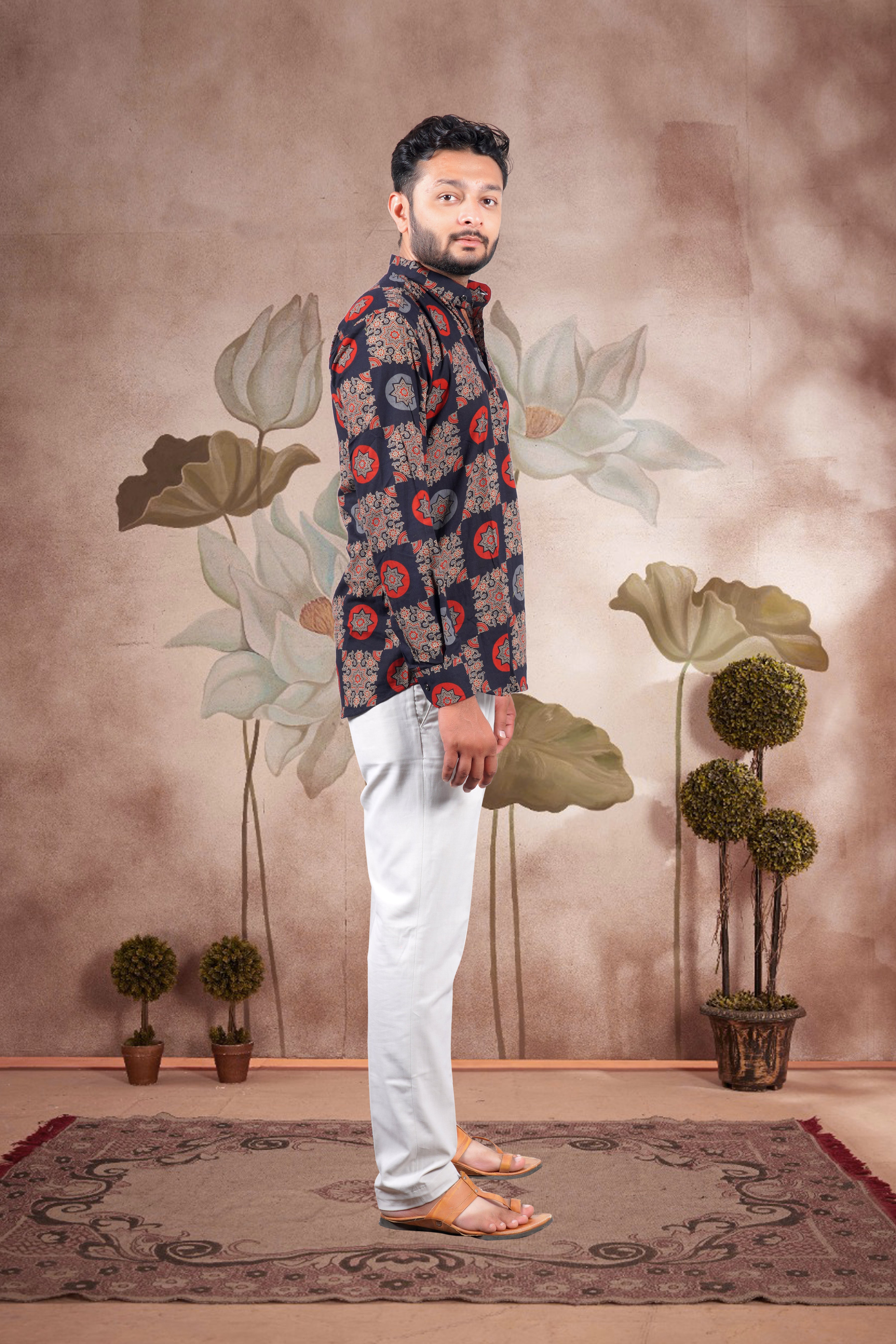 Rajasthani Block Print Cotton Short Kurta