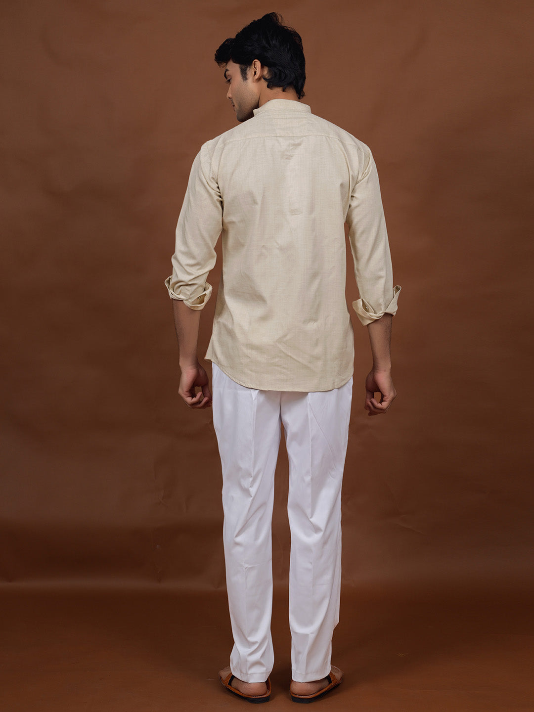 Beige Short Kurta
