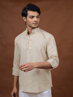 Beige Short Kurta