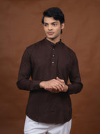 Dark Brown Short Kurta