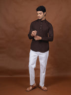 Dark Brown Short Kurta