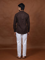 Dark Brown Short Kurta