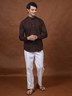 Dark Brown Short Kurta